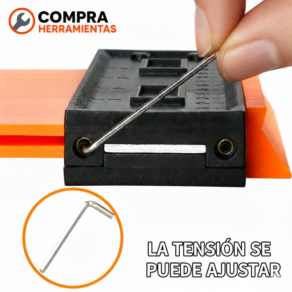 MEDIDOR DE CONTORNOS IRREGULARES DE 6 PULGADAS