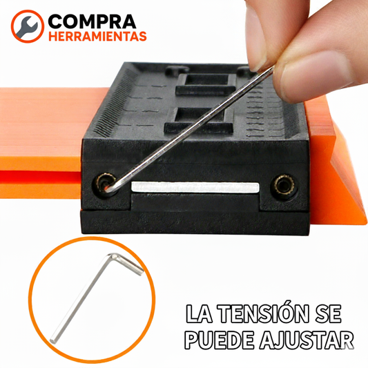 MEDIDOR DE CONTORNOS IRREGULARES DE 6 PULGADAS