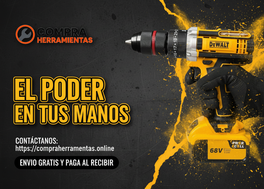 Taladro Dewalt percutor 68V Mandril Metálico 3/8"