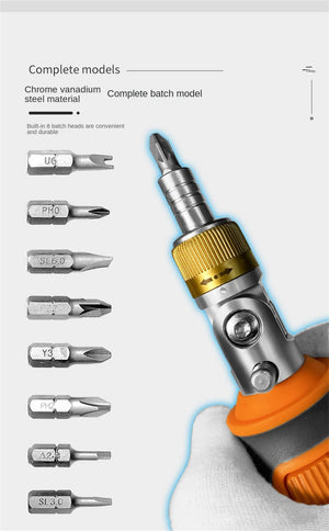 DESTORNILLADOR MAGNETICO MULTIUSO 8 EN 1 - 2050E