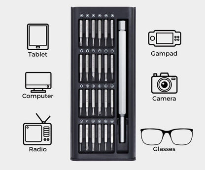 Destornillador magnético de precisión 24 en 1